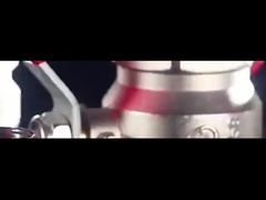 Медленный шаровой клапан, полный поток, женский/женский, плоский рычаг