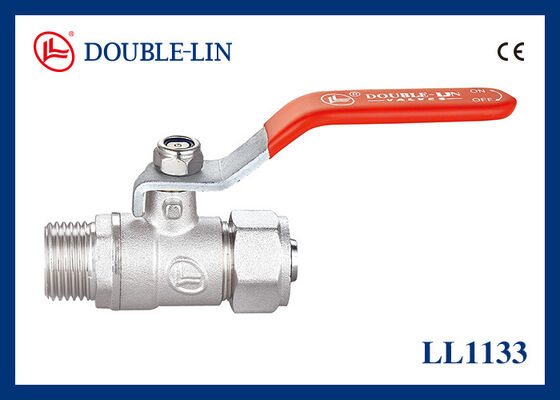 Сцепление труб 1 1 4 Бронзовый шаровой клапан плоский рычаг ручки