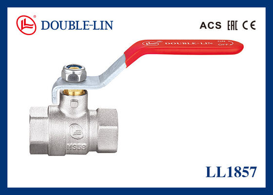 Полный поток женский / женский 1 2 латунный шаровой клапан плоский рычаг рукоятки