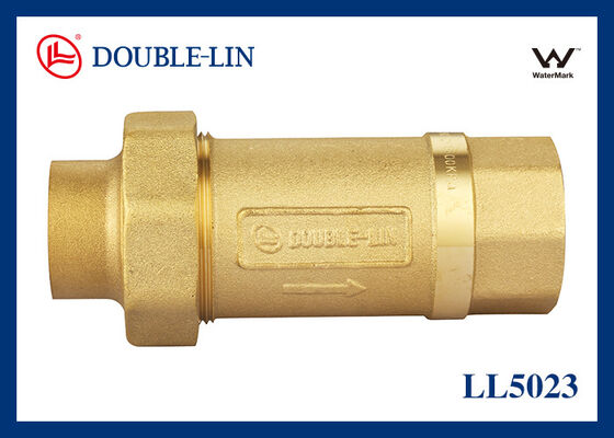Латунный двойной обратный клапан 3/4"×3/4" Резьба DIN259 16 бар 120℃