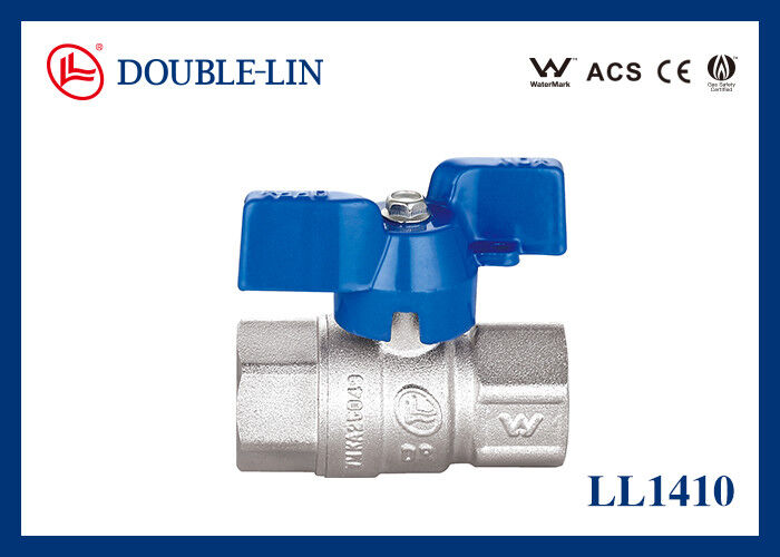Шаровой кран латунный DZR 1/2" - 1" Внутренняя резьба x Внутренняя резьба, длинная резьба, 25 бар, с Т-образной ручкой