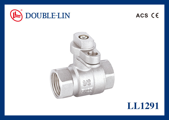 Шаровой кран из латуни для женщин X женщин 25 бар с запирающейся ручкой