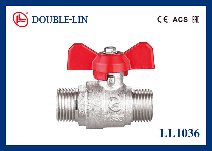 1/4 " до 1 "  Мужской X Мужской  25 бар Латунный шаровой кран с Т-образной ручкой