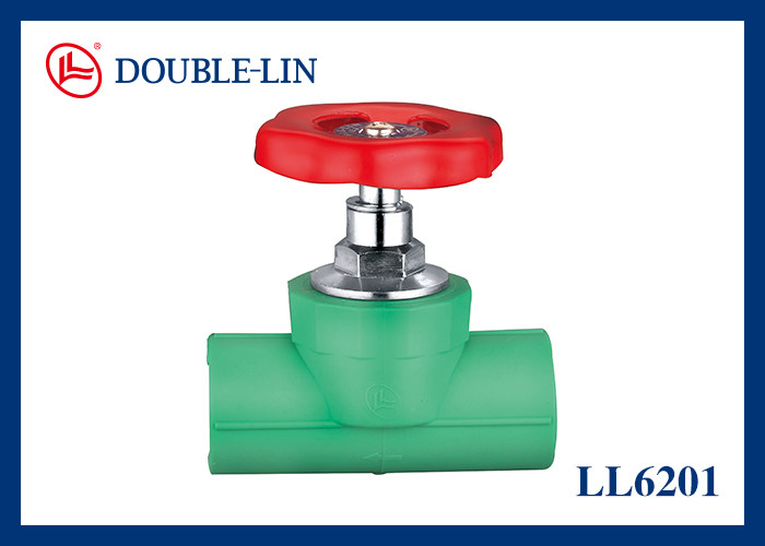 Встроенный запорный клапан со стальной ручкой, внутренняя резьба x внутренняя резьба, рабочее давление 20 бар, рабочая температура от -10℃ до 100℃