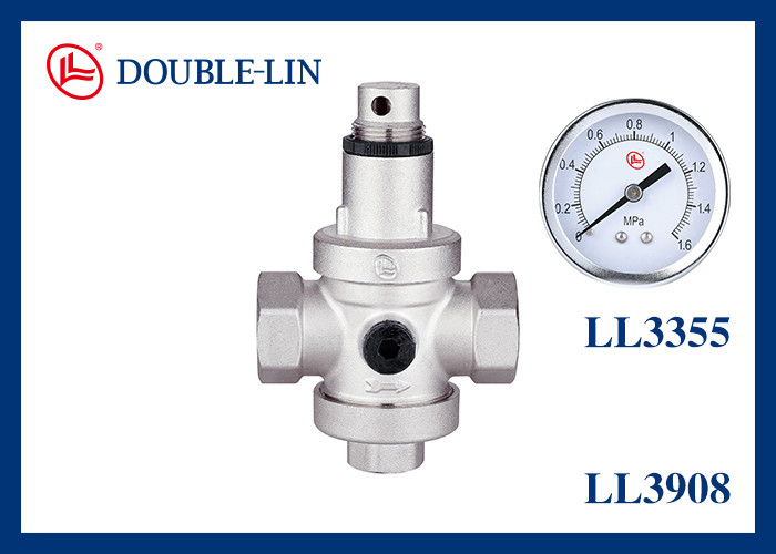 Латунный редукционный клапан 1/2 - 2 дюйма, резьба BS2779, 232psi
